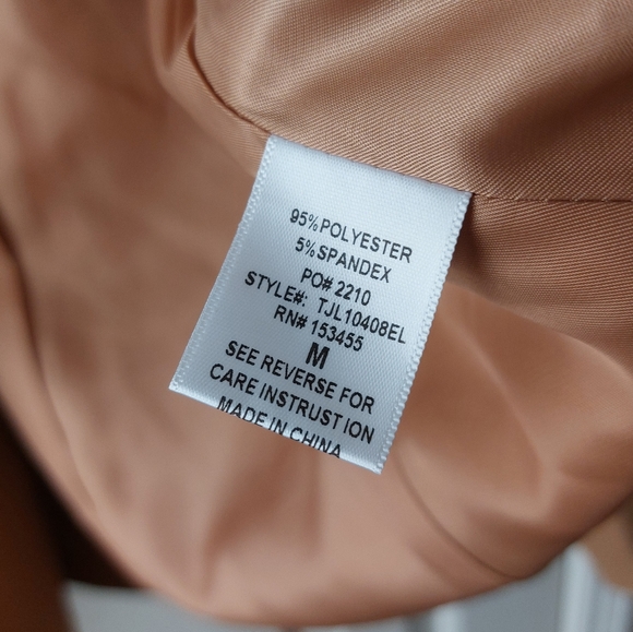 JLUXLABEL - NWT Women's Tan/Beige Suit Jacket Business Blazer - Picture 7 of 13